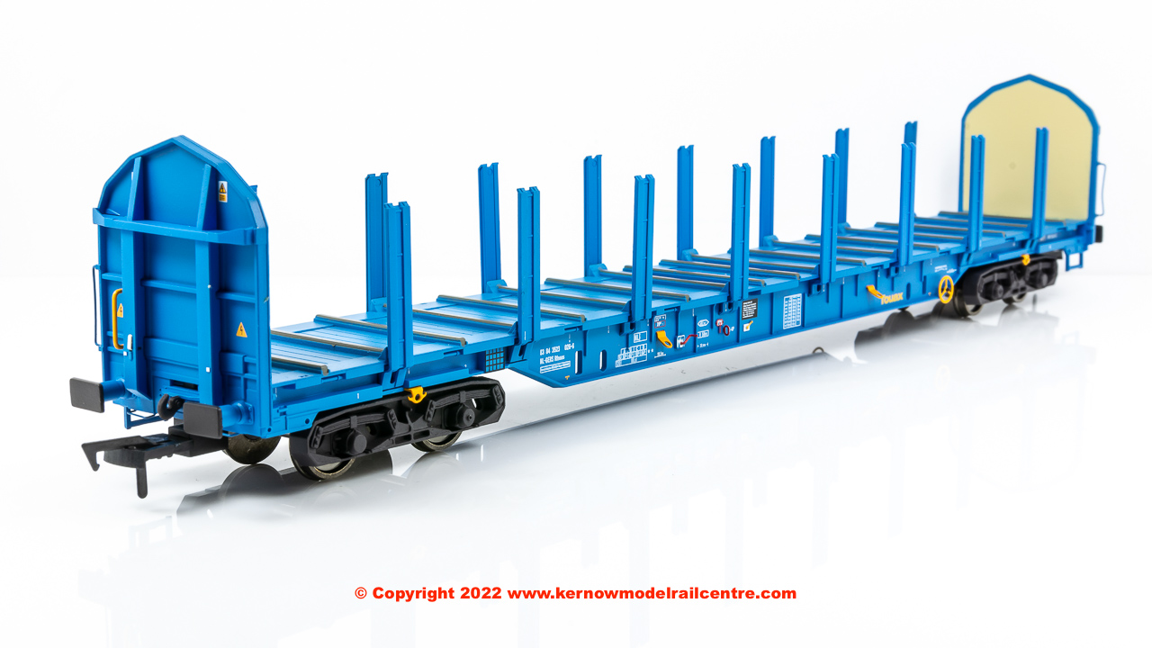OO-Rfnoos-B Revolution Trains Timber Carrier in Touax Blue livery